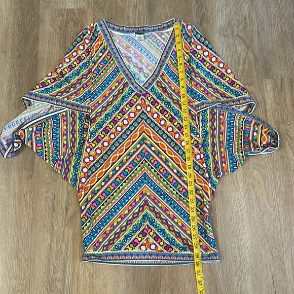 Trina Turk Peruvian, striped kimono swimsuit, cover-up dress size S - Picture 7 of 8